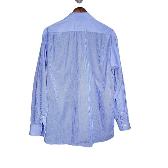 Tommy Hilfiger pinstripe regular fit button blue and white button shirt - Picture 6 of 8